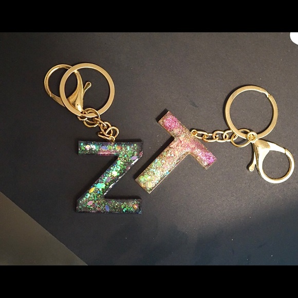T initial Keyring Pink & Gold NEW - Picture 7 of 8